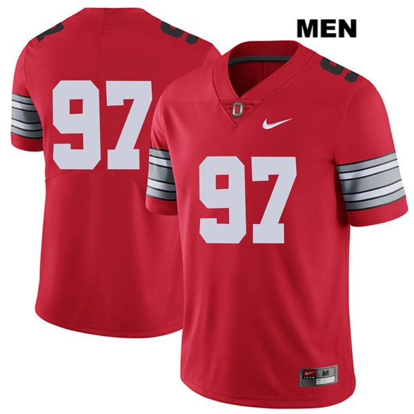 Ohio State Buckeyes Men's Nick Bosa #97 Red Authentic Nike 2018 Spring Game No Name College NCAA Stitched Football Jersey XN19X54DS